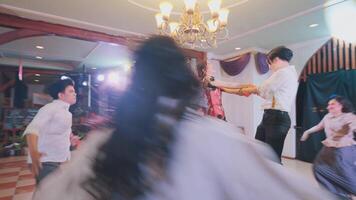 Couple Dancing at a Festive Event video