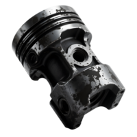 A used piston is isolated on transparent background png