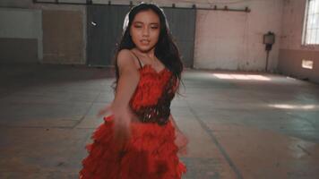 Graceful Dance Performance in Industrial Setting video