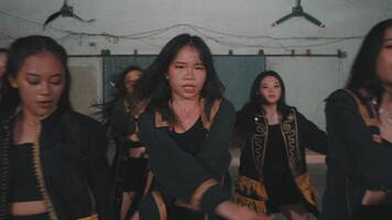 Dynamic Dance Performance in Warehouse video