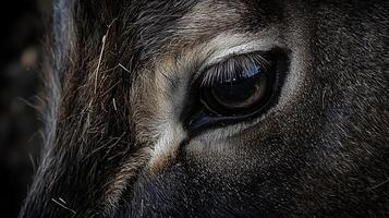 A Deep Dive into the Gentle Giant's Soulful Gaze and Fur photo