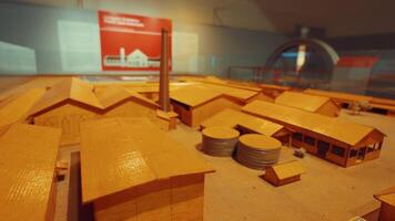 Architectural Model of a Factory Complex video