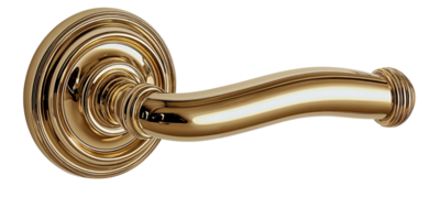 gold door handle on transparent background. png