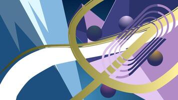 Abstract background, futuristic shapes composition vector
