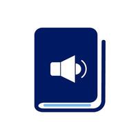 Audio book icon on white background. vector