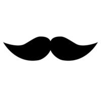 Moustache icon isolated on white background. vector