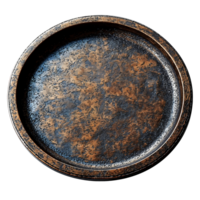decorative copper tray with intricate design on Transparent Background png