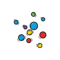 Colorful Circles in Motion on a White Background for Creative Use vector