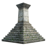 stone monument isolated on transparent background. png