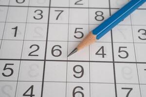 Puzzle game to play for practice logical thinking. photo