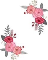 Elegant Rose Bouquet for Romantic Floral Arrangements vector