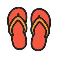 Sandal icon on white background vector