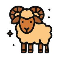 Sheep icon on white background vector