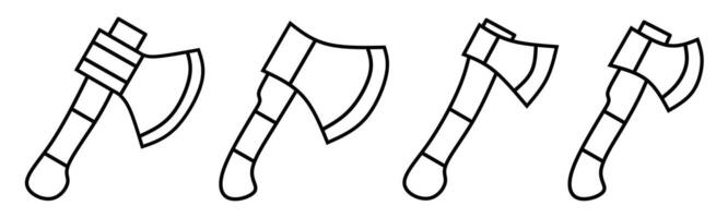 Axe icon. Axe thin line icon collection. Stock vector