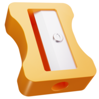 3D Icon Pencil Sharpener Object png