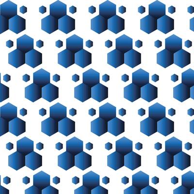 Hexagon pattern gradient background design template for your fabric company