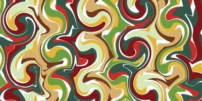 Playful spiral pattern background with 70s nostalgic feel vector