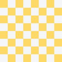 Minimal Yellow and White Checkered Seamless Pattern for School Projects vector