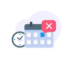 cancel the subscription anytime you want concept,flat design icon illustration vector