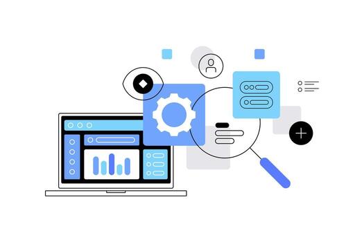 Estadísticas y datos análisis. infografía elemento vector