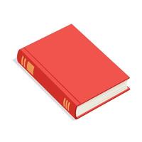Red book icon isolated on white background illustration vector