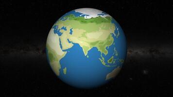 Animation of a globe zooming into Mumbai, India video
