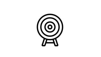 Animated Business Goal with Bullseye video