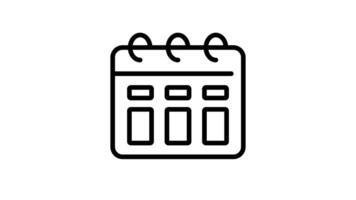 Animated Calendar with Reminder Marker video