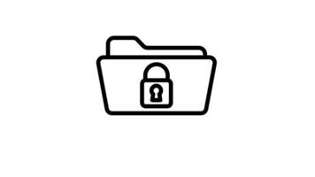 Animated Folder File Lock Security video