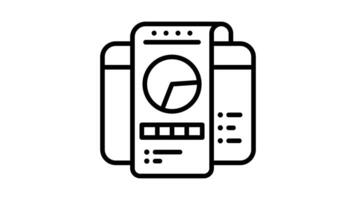 Animated Mobile Analytics App Interface video