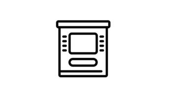 Animated ATM Money Withdrawal Machine video