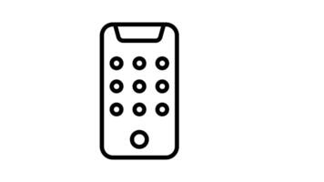 Animated Mobile Pattern Lock Security video