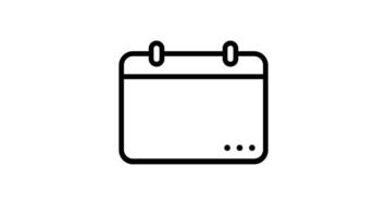 Animated Job Schedule Interview Calendar video
