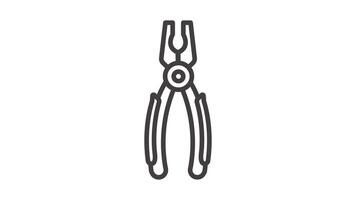 Animated Multipurpose Cutting Pliers Tool video
