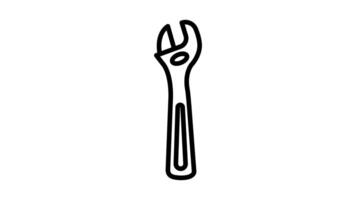 Animated Open End Wrench Spanner video