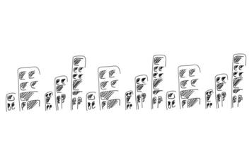 hand drawn building animation on white background video