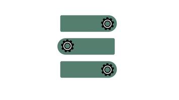 Work process line animation. Step by step organization. Project management tool. video