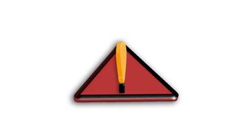 3D Animation of Exclamation Mark in Business and Finance video