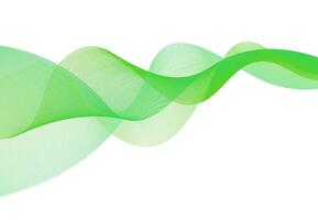 Abstract Green Wavy Background. Ecology Banner Design. vector
