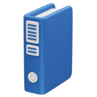 Binder for Office and Documents folder file icon 3d render illustration png