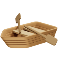 Boat with Oars icon 3d illustration rendering png