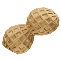 Peanut icon 3d rendering illustration png