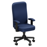 Ergonomic Office Chair with Adjustable Features icon 3d render. Office chair icon 3d png