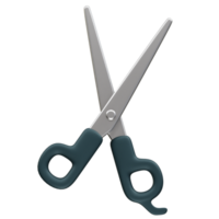 Scissors icon 3d rendering illustration png