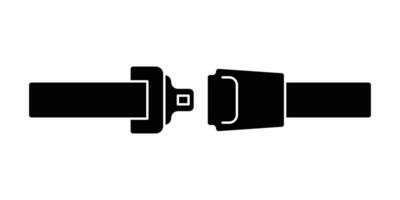 Seat belt icon. Safety seat belt flat icon. open sit belt . Fasten your seat belt sign. Driver protection strip with buckle concept on white background. vector