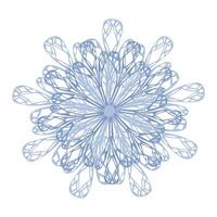 Intricate Blue Mandala A Delicate Seamless Pattern of Interwoven Floral Motifs for Festive Designs vector