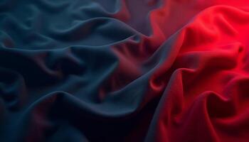 Abstract Fabric Texture with Dramatic Lighting in Red and Blue Tones photo
