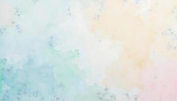 Abstract Watercolor Painting with Pastel Colors Creates a Gentle Background photo