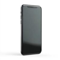 An iphone with a black screen is shown photo