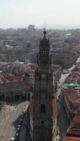 Tower of Clerigos in Porto, Portugal Vertical View video